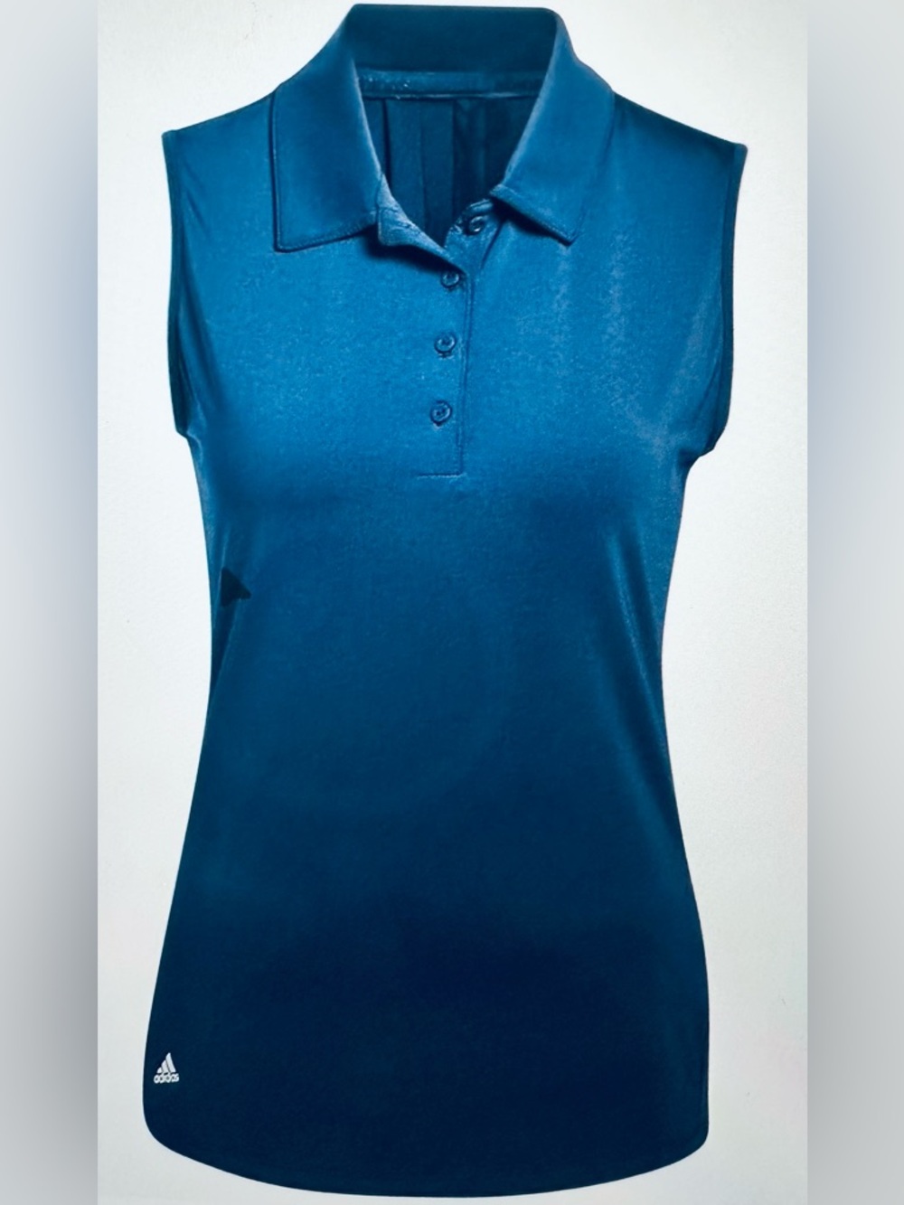 adidas Ultimate 365 Primegreen Sleeveless Polo Shirt - Size Medium